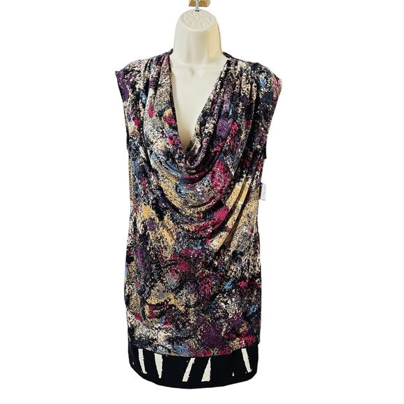 Julie Dillon Dress Size 4 Multicolored Sheath Sleeveless NWT Artsy - Picture 1 of 14